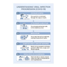 Infográfico de Progressão da Infecção Viral COVID-