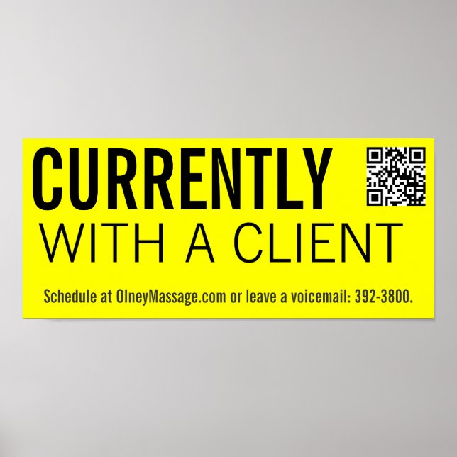 Pôster Informações de programação AMARELO (Frente)