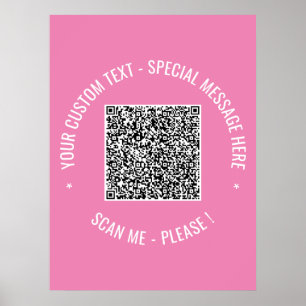 Poster Informações de verificação de código QR Coloração