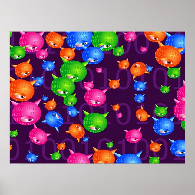 Poster Informações gerais sobre vírus (Frente)