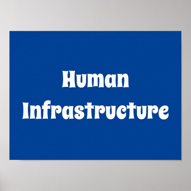 Poster Infraestrutura humana (Frente)