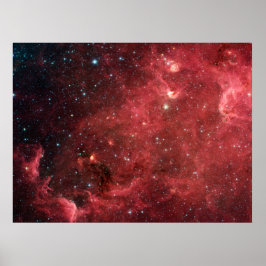 Pôster Infravermelho da Nebulosa América do Norte