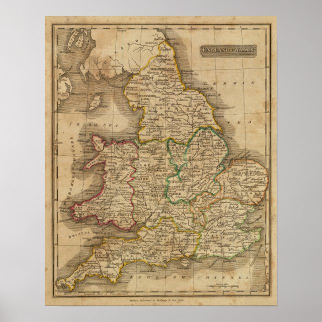 Pôster Inglaterra e Gales 2 (Frente)