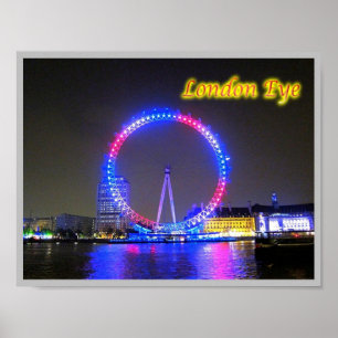 Poster Inglaterra - London Eye -