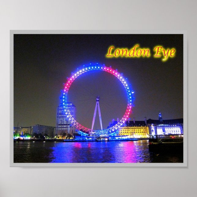 Poster Inglaterra - London Eye - (Frente)