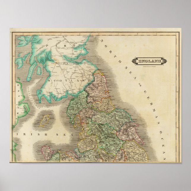 Poster Inglaterra Norte (Frente)