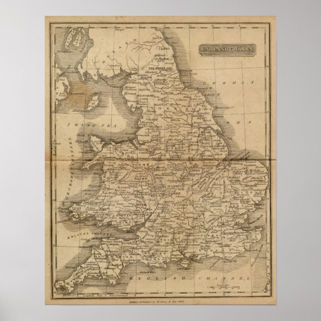 Pôster Inglaterra, País de Gales 4 (Frente)