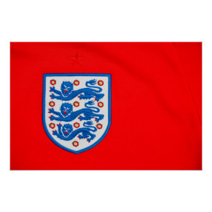 Pôster Inglaterra Três Leões Crachá