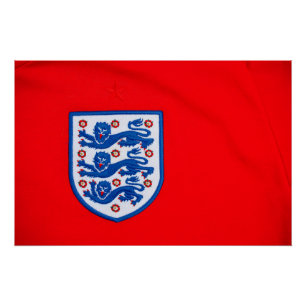 Pôster Inglaterra Três Leões Crachá
