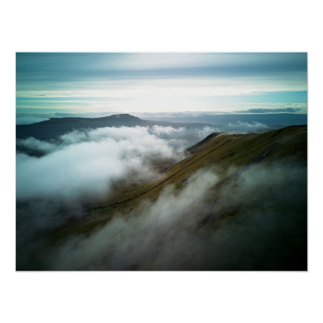 Pôster Ingleborough visto em Whernside (Frente)