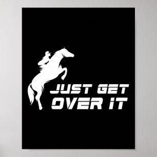 Poster Inglês Andando Caçador Jumper Girl Horseback Andan