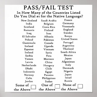 Pôster Inglês Apenas Nos EUA