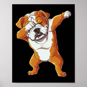 Poster Inglês Buldogue Boys Dab Dance Puppy Lover