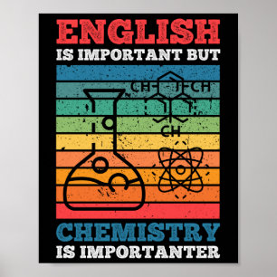 Poster Inglês É Importante Mas Química É Importante