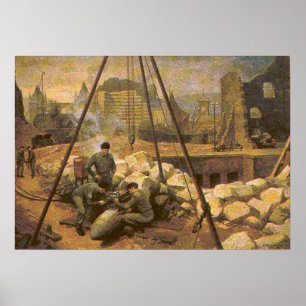 Pôster Inglês EOD Digging for Bomb