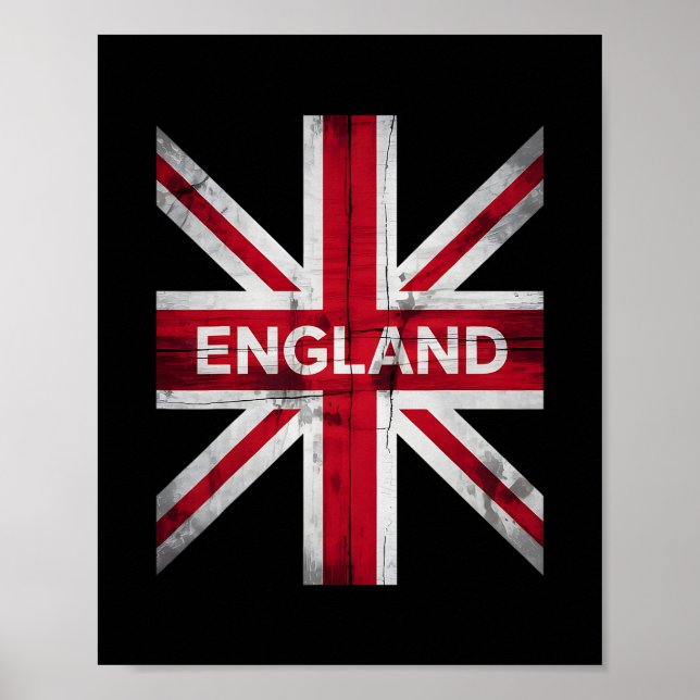 Poster Inglês Inglaterra Grã-Bretanha Uk História Férias  (Frente)
