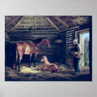Inglês Mare With Her Foals, 1833