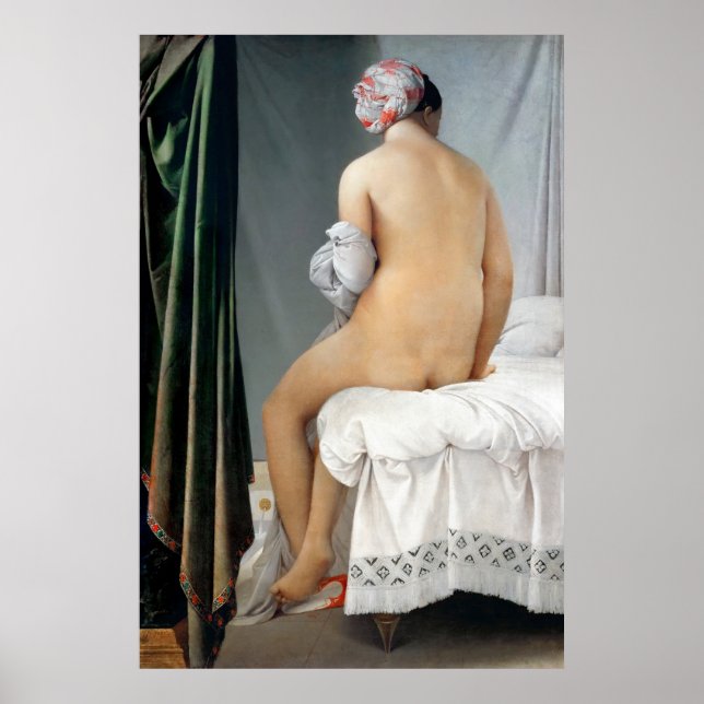 Poster Ingres' The Valpinçon Bather (Frente)