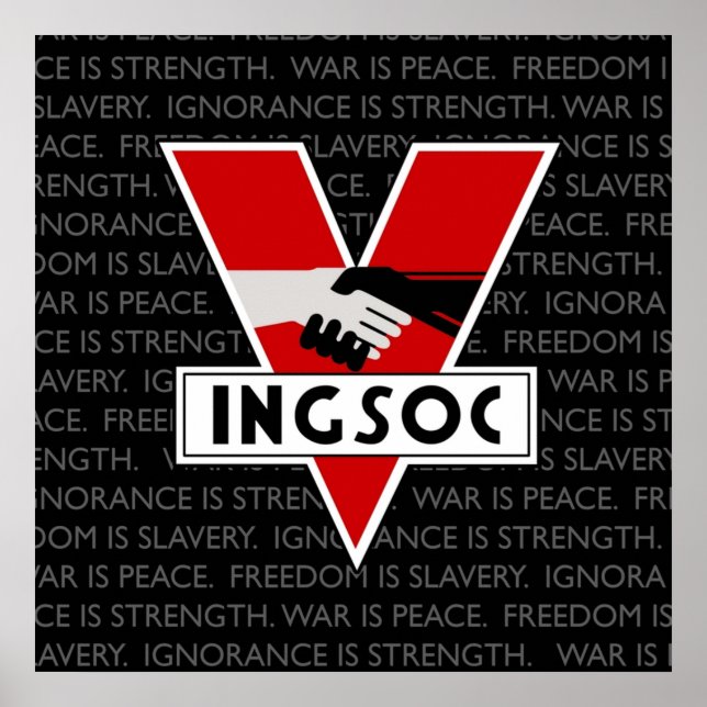 Poster INGSOC inspirado em 1984 (Frente)