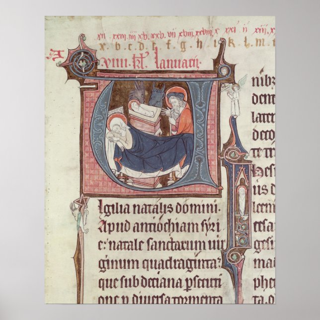 Pôster Iniciais historiadas 'U' e 'I' (Frente)