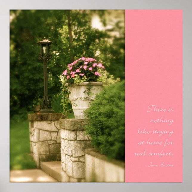 Poster inicial com citação de Jane Austen (Frente)