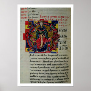 Poster Inicial "O" da Senhora 2 fol.8 Historiated que