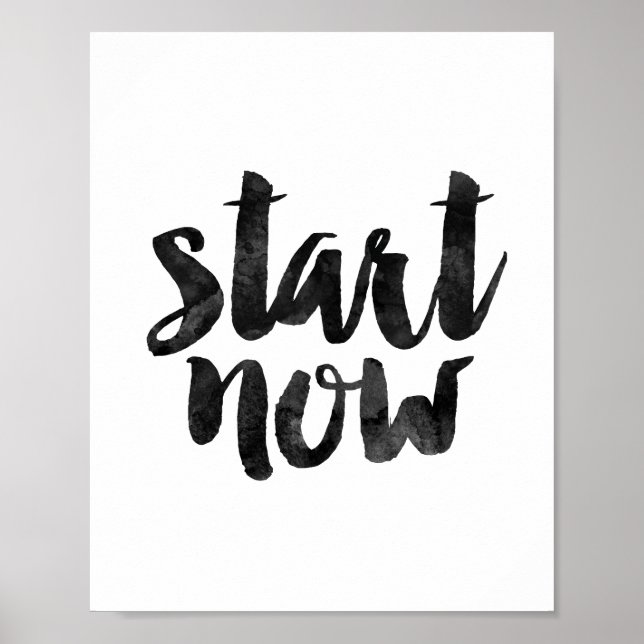 Pôster Iniciar agora (Frente)