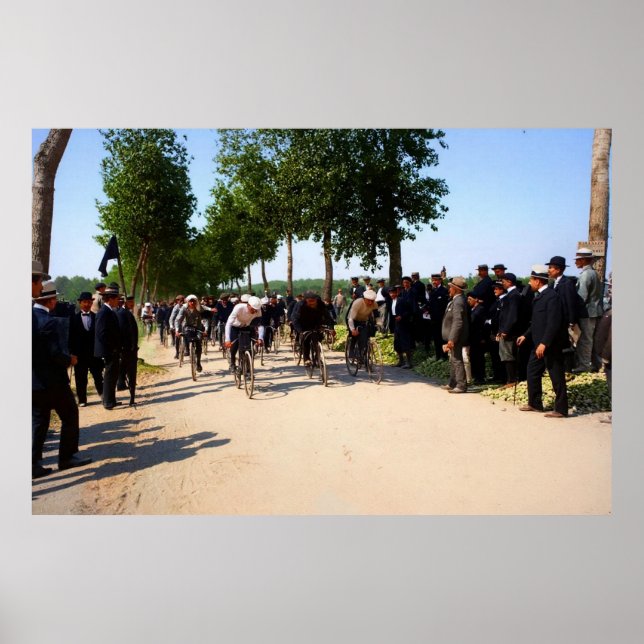 Poster Início da Primeira Volta à França, Circa 1903 (Frente)