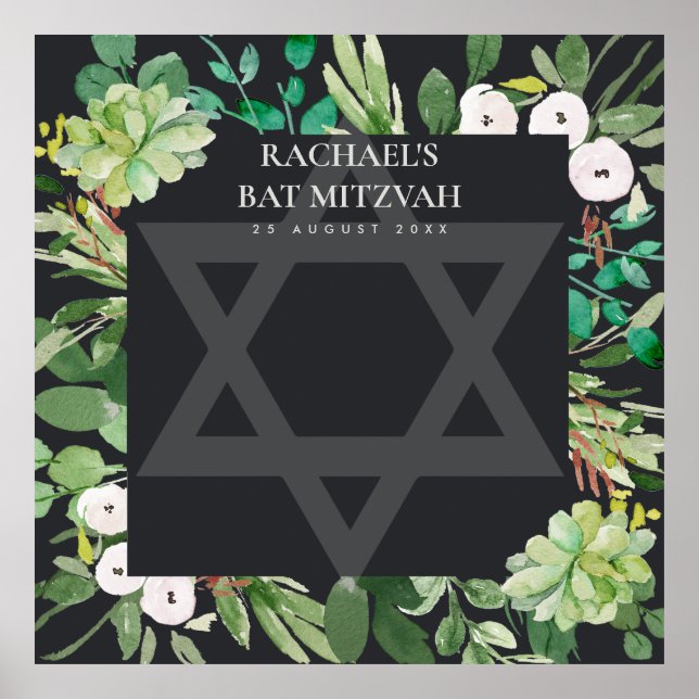 POSTER INÍCIO DE SESSÃO NEGRO DO BAR BAT MITZVAH DE QUADR (Frente)