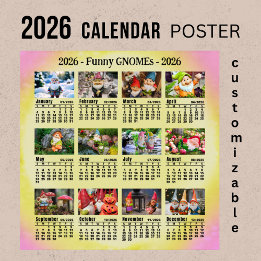 Poster Início do Domingo dos Gnomos Engraçados - 2026