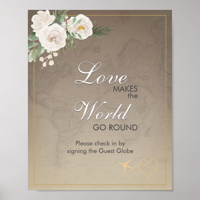 Poster Início do Viagem do Rustic Map (Frente)