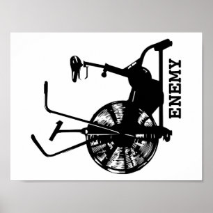 Poster Inimigo da bicicleta do ar