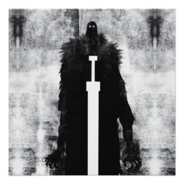 Pôster Ink Talking Fantasy V02 A Knight do inferno