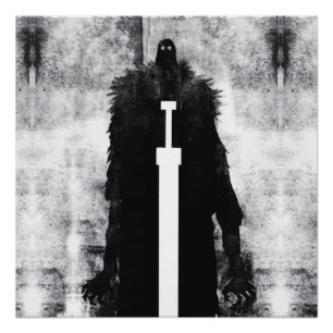 Pôster Ink Talking Fantasy V02 A Knight do inferno