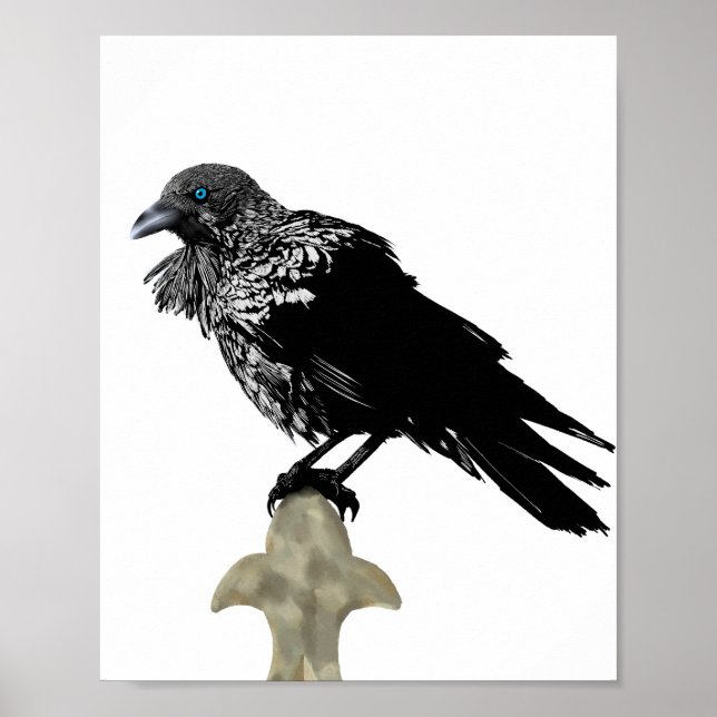 Poster Inked Raven (Frente)