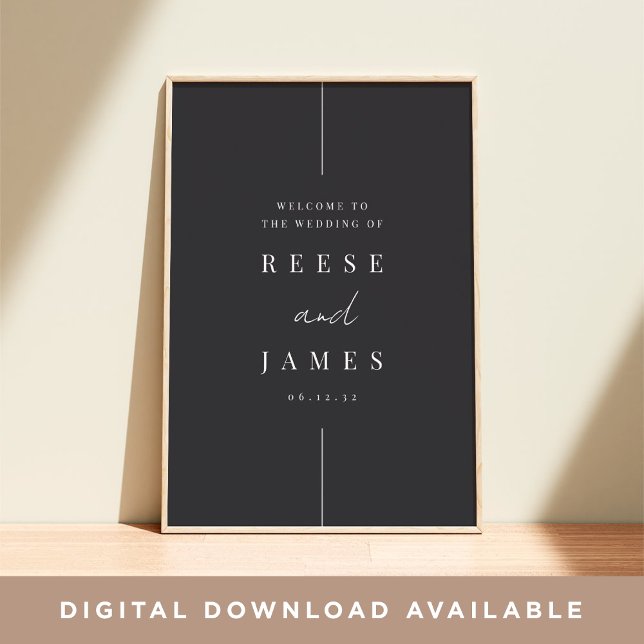 Poster Inline | Sinal de boas-vindas mínimo moderno para  (Criador carregado)