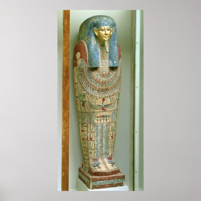 Poster Inner coffin of Djeho, son of Psammetichus, (Frente)