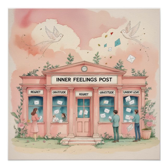 Pôster Inner Feelings Post Office — Letters Never Sent (Frente)