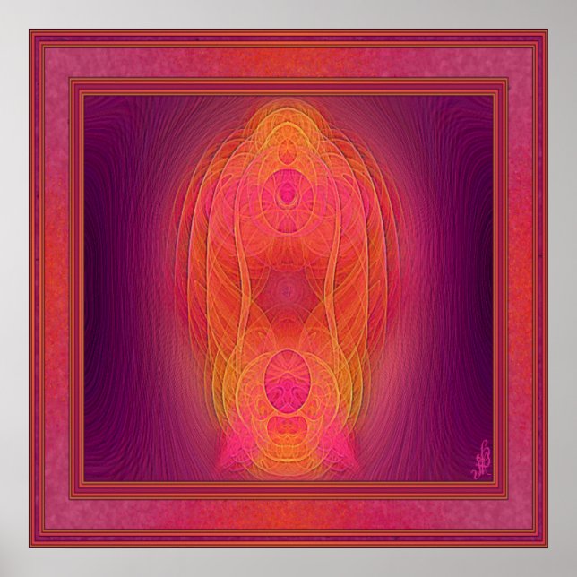 Poster Inner Sanctum Abstrato Art (Frente)