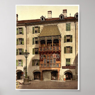Pôster Innsbruck, o Ouro Porch, Tyrol, Áustria-Hungria