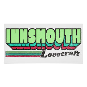 Pôster Innsmouth Retro Label Lovecraft