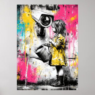 Poster Inocência e Observação Contemporâneo Conceitual