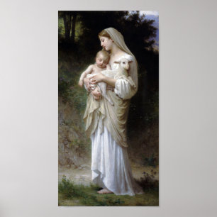 Poster Inocência (Madonna e Child), Bouguereau