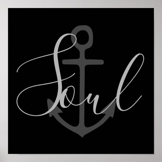 Poster inscrição náutica ANCHOR SOUL | (Frente)