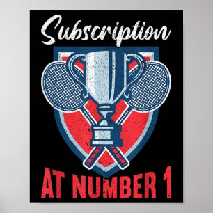 Poster Inscrição no Número 1 do Badminton Divertido