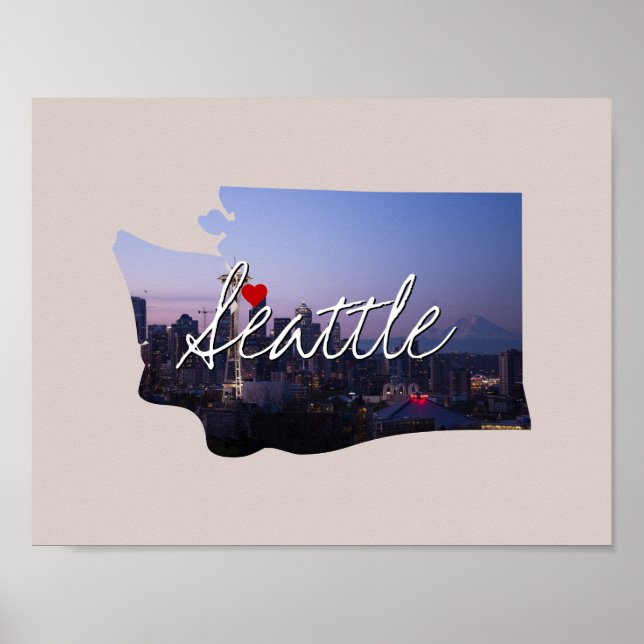 Poster Inserção da Foto do Estado de Washington e nome da (Frente)