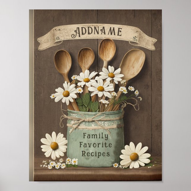 Poster Inserção frontal do Binder de Receita Personalizad (Frente)