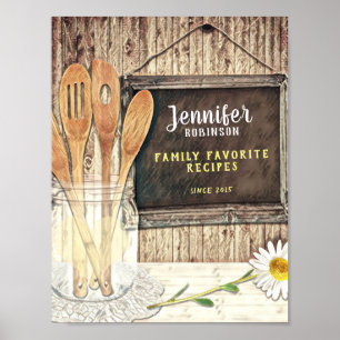 Poster Inserção frontal do Binder de Receita Personalizad