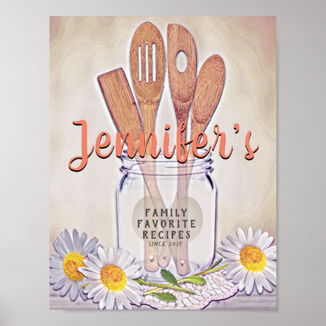 Poster Inserção frontal do Binder de Receita Personalizad (Frente)