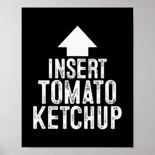 Poster Inserir Molho de Tomate Halloween Apontando Seta P